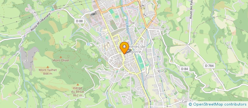 localisation de l'entreprise SCI KENTEO  BAGNERES-DE-BIGORRE