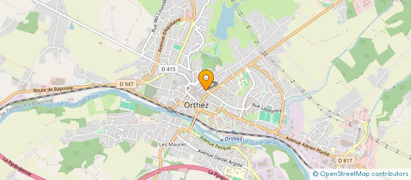 localisation de l'entreprise SCI KENYA  ORTHEZ