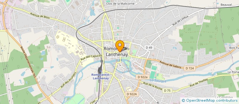 localisation de l'entreprise SCI KENZA  ROMORANTIN-LANTHENAY