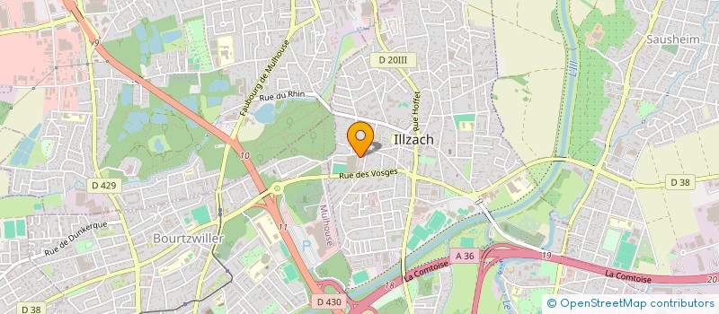 localisation de l'entreprise SCI KENZA  ILLZACH