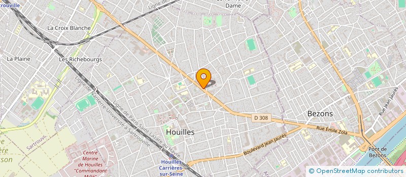 localisation de l'entreprise SCI KENZA  HOUILLES