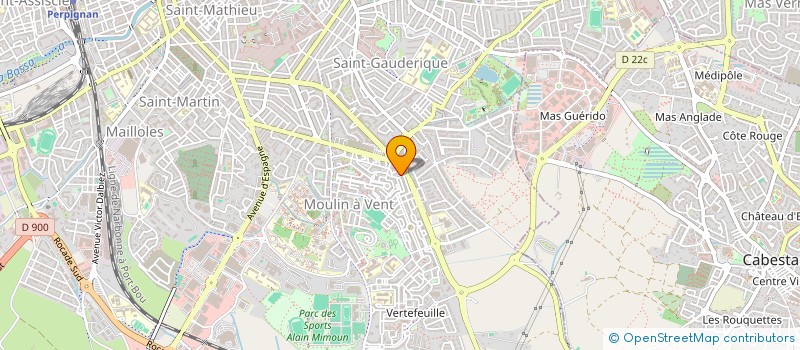 localisation de l'entreprise SCI KENZA PROJETS  PERPIGNAN
