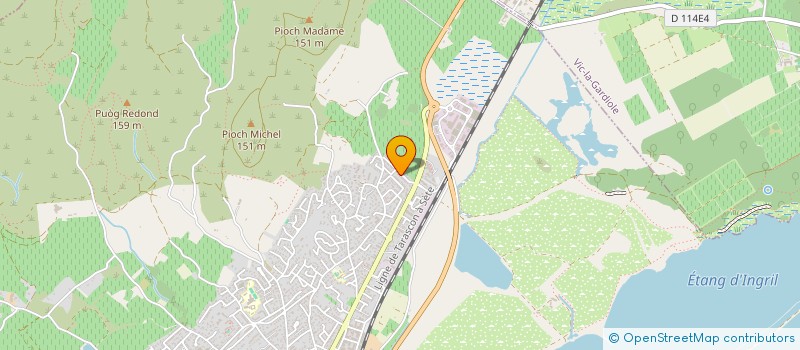 localisation de l'entreprise SCI KEOPS 34 à FRONTIGNAN