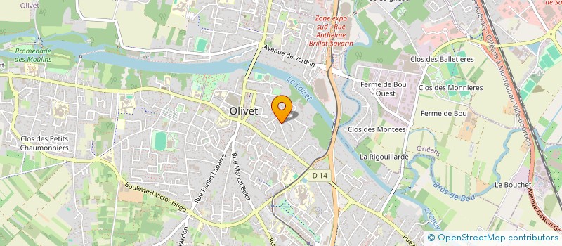 localisation de l'entreprise SCI KEOS à OLIVET