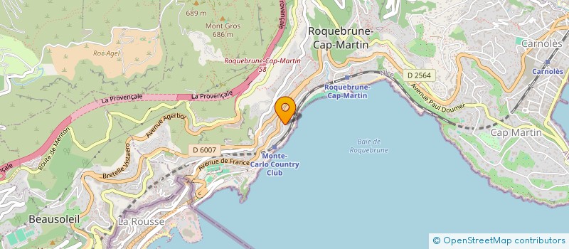 localisation de l'entreprise SCI KEOS à ROQUEBRUNE-CAP-MARTIN
