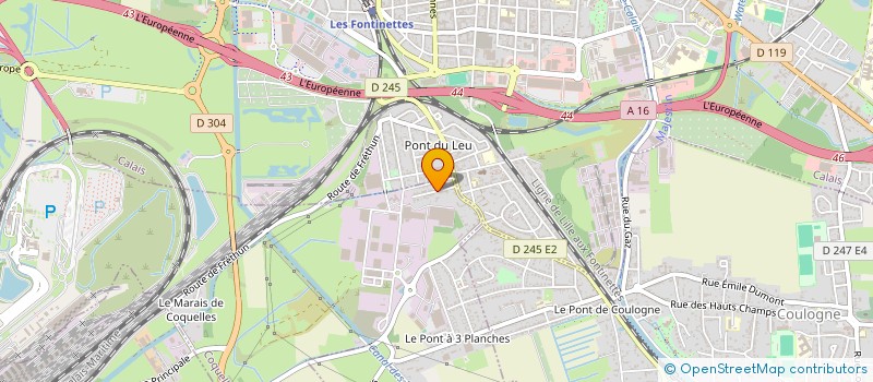 localisation de l'entreprise SCI KEOS  COQUELLES