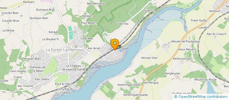 localisation de l'entreprise SCI KEPLER  LA FOREST-LANDERNEAU