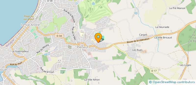 localisation de l'entreprise SCI KER ABI  PLENEUF-VAL-ANDRE