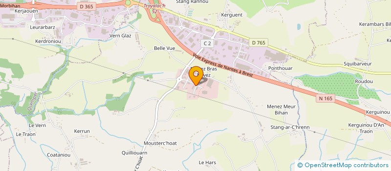 localisation de l'entreprise SCI KER ABRAHAM  SAINT-EVARZEC