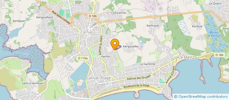 localisation de l'entreprise SCI KER ADREL  CARNAC