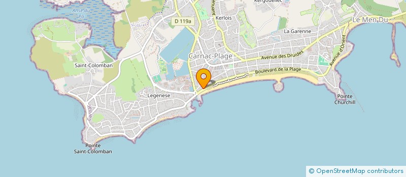 localisation de l'entreprise SCI KER AHUEL  CARNAC