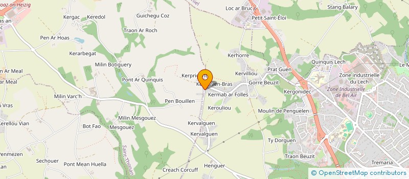 localisation de l'entreprise SCI KER ALC  LANDERNEAU