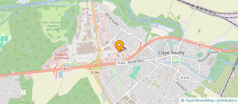 localisation de l'entreprise SCI KER ANNE-CLAUDE  CLAYE-SOUILLY