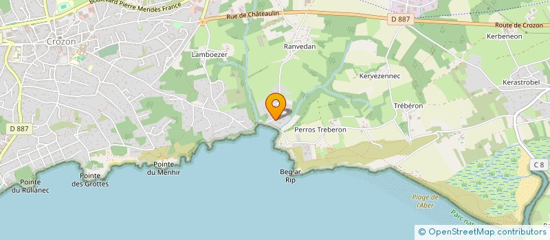 localisation de l'entreprise SCI KER ARVAIL  CROZON