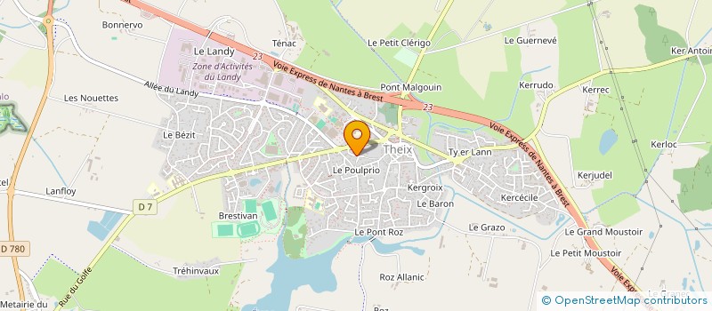 localisation de l'entreprise SCI KER BASTET  THEIX-NOYALO