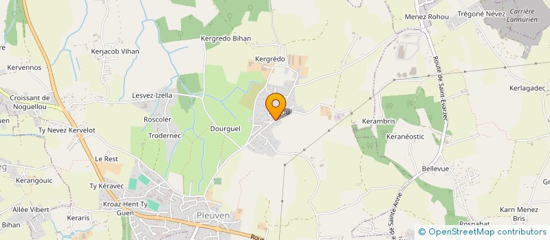 localisation de l'entreprise SCI KER BIRINIK  PLEUVEN