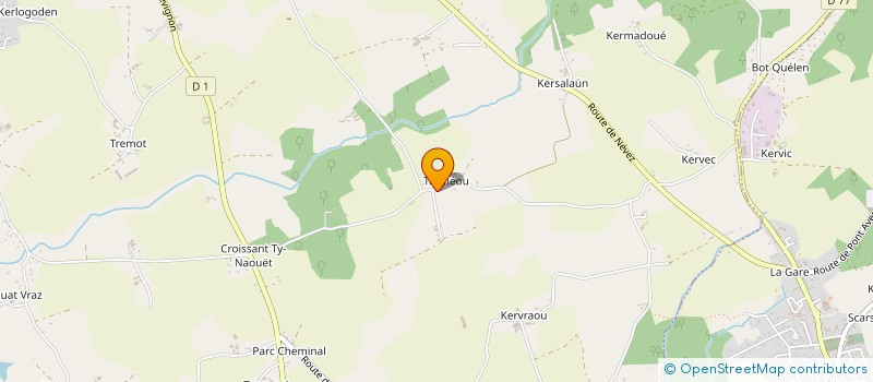 localisation de l'entreprise SCI KER BIRKBOS  TREGUNC