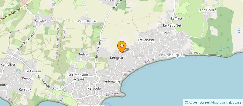 localisation de l'entreprise SCI KER CILAOS  SARZEAU