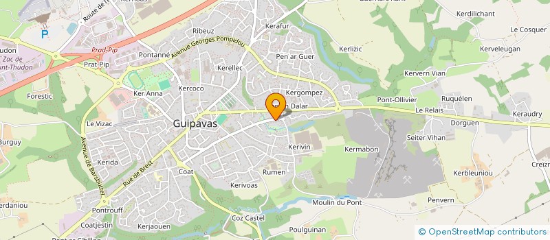 localisation de l'entreprise SCI KER DINY  GUIPAVAS