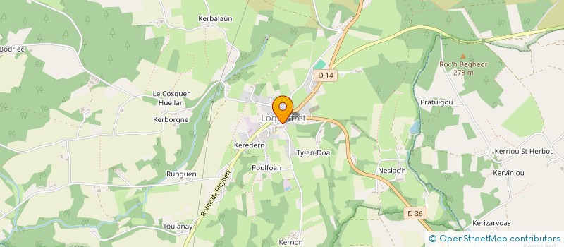 localisation de l'entreprise SCI KER.EDERN  LOQUEFFRET