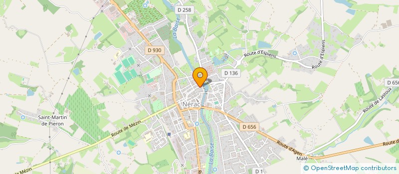 localisation de l'entreprise SCI KER ELLEN  NERAC