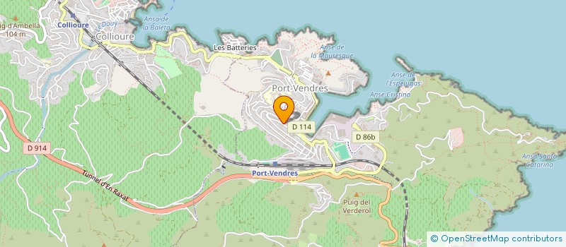 localisation de l'entreprise SCI KER EMERAUDE  PORT-VENDRES