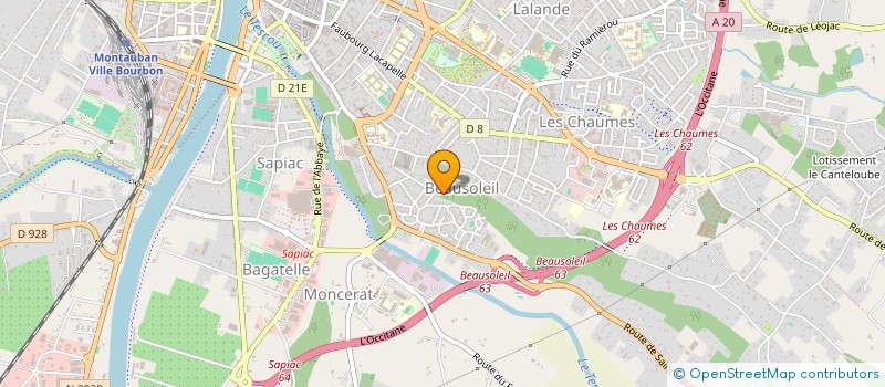 localisation de l'entreprise SCI KER EMILE  MONTAUBAN