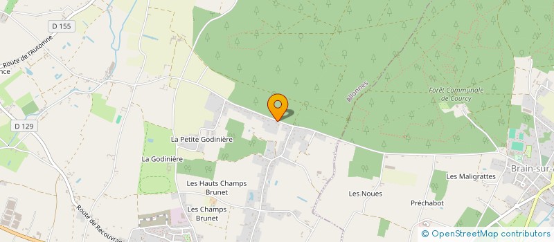 localisation de l'entreprise SCI KER ETIENNE  BRAIN-SUR-ALLONNES