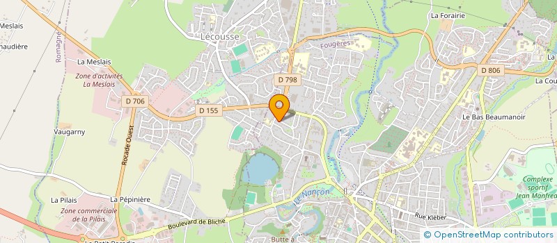 localisation de l'entreprise SCI KER FELGER  FOUGERES