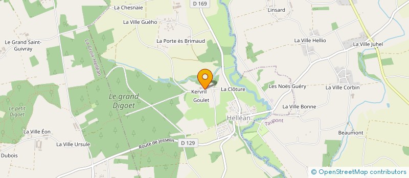 localisation de l'entreprise SCI KER GUZH  SARZEAU