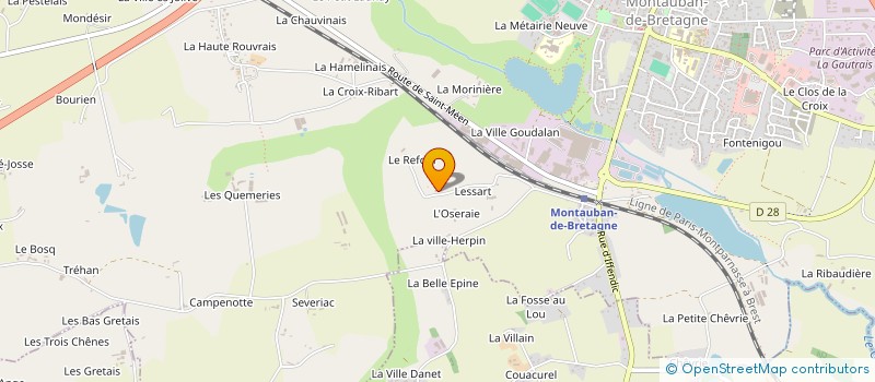 localisation de l'entreprise SCI KER HUGAN  MEDREAC