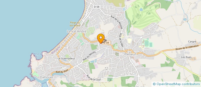 localisation de l'entreprise SCI KER IMAIL  PLENEUF-VAL-ANDRE