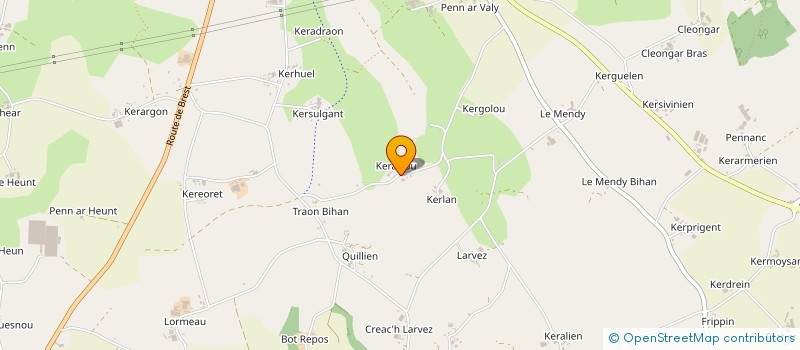 localisation de l'entreprise SCI KER ISAURE  PLABENNEC