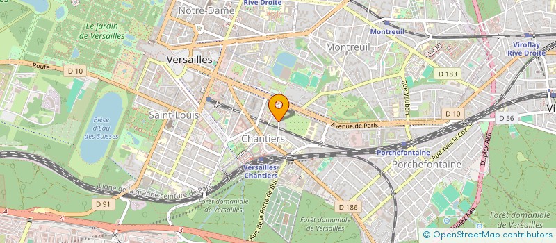 localisation de l'entreprise SCI KER JBA à VERSAILLES