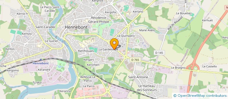 localisation de l'entreprise SCI KER JEANNE  HENNEBONT