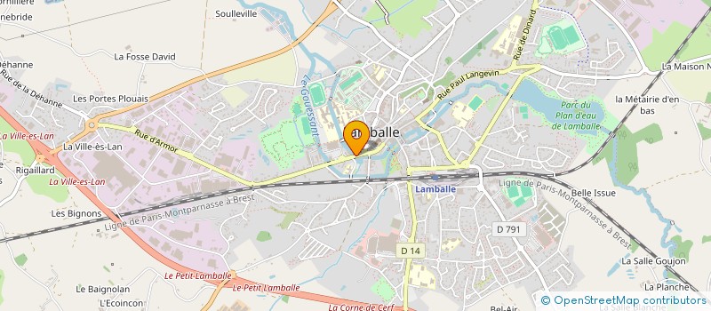 localisation de l'entreprise SCI KER LAMBALLE  LAMBALLE-ARMOR