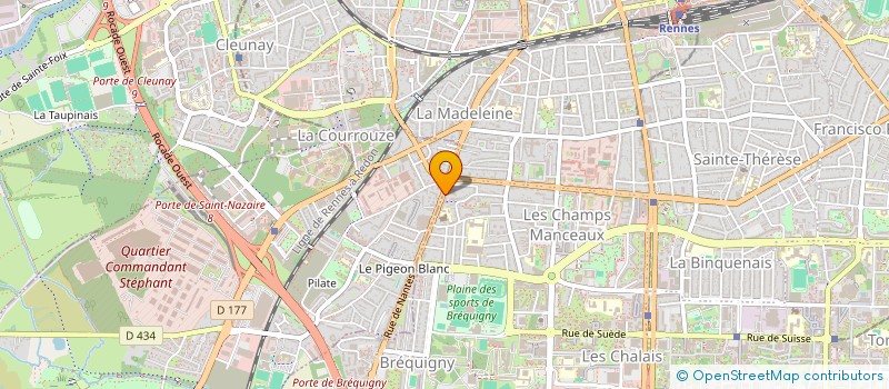 localisation de l'entreprise SCI KER LINETTE  RENNES