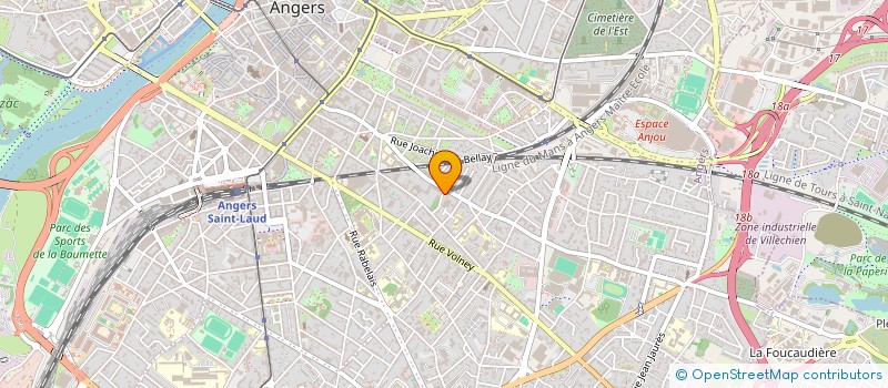 localisation de l'entreprise SCI KER LOUISE 2018  ANGERS