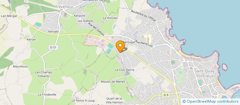 localisation de l'entreprise SCI KER LUHEAN  SAINT-QUAY-PORTRIEUX