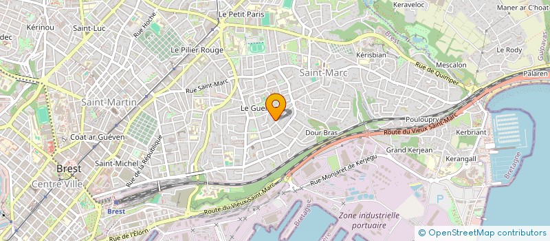 localisation de l'entreprise SCI KER LULU  BREST