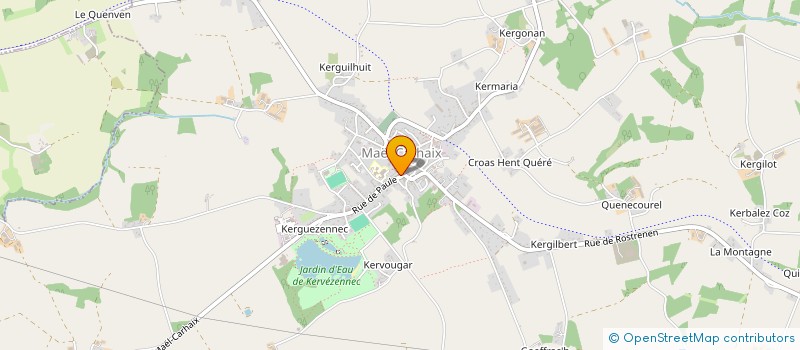 localisation de l'entreprise SCI KER-MAEN  MAEL-CARHAIX