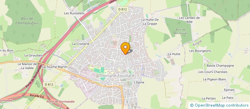 localisation de l'entreprise SCI KER MAGENTA  THORIGNE-FOUILLARD