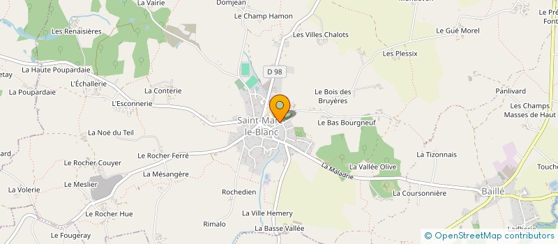 localisation de l'entreprise SCI KER MARAIS  SAINT-MARC-LE-BLANC