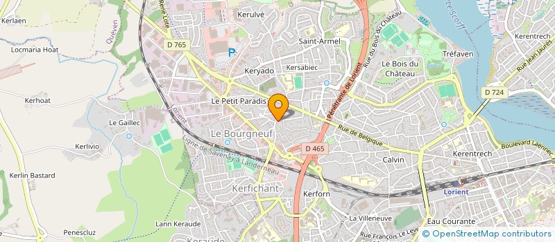 localisation de l'entreprise SCI KER MARIA  LORIENT