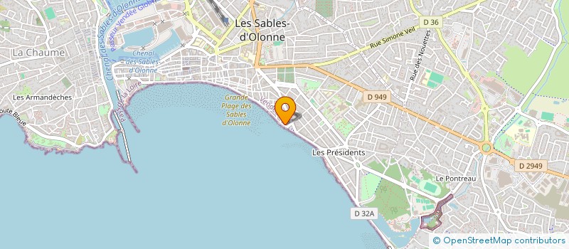 localisation de l'entreprise SCI KER MARIE à LES SABLES D'OLONNE
