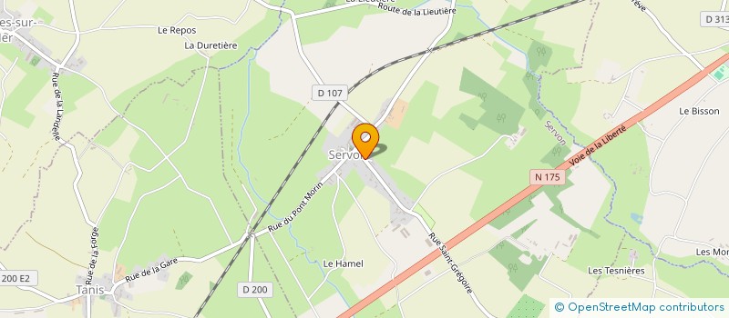 localisation de l'entreprise SCI KER MARIUS  SERVON