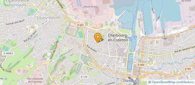 localisation de l'entreprise SCI KER MARYVAL à CHERBOURG-EN-COTENTIN