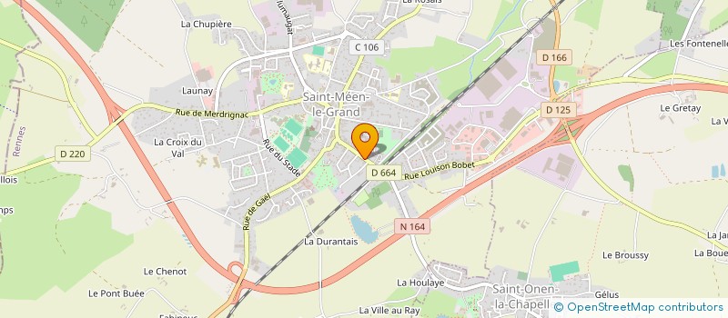 localisation de l'entreprise SCI KER MEVEN  SAINT-MEEN-LE-GRAND