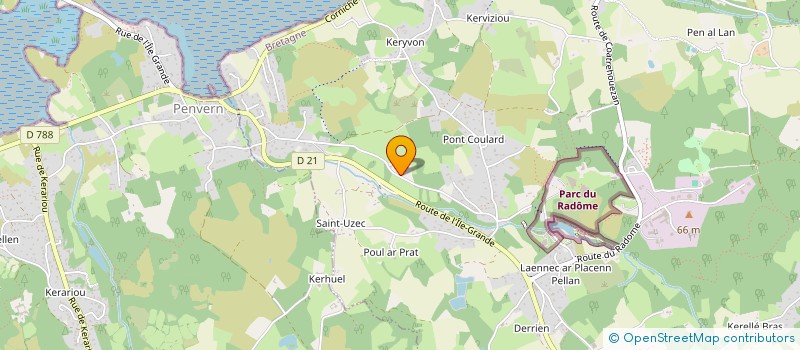 localisation de l'entreprise SCI KER MILIN  PLEUMEUR-BODOU