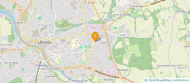 localisation de l'entreprise SCI KER NOE  LANNION